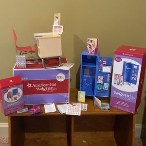 American girl doll desk locker accessories